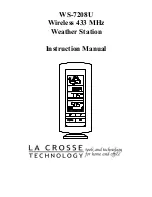 La Crosse Technology WS-7208U Instruction Manual preview