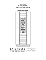 Preview for 1 page of La Crosse Technology WS-7394U Instruction Manual