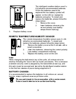 Предварительный просмотр 5 страницы La Crosse Technology WS-9020U Instruction Manual