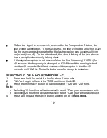 Preview for 10 page of La Crosse Technology WS-9021U Owner'S Manual