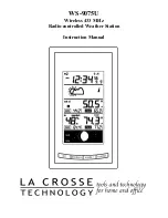 Preview for 1 page of La Crosse Technology WS-9075TWC Instruction Manual