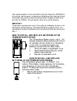 Preview for 5 page of La Crosse Technology WS-9124TWC-IT Instruction Manual