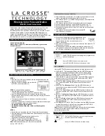 Preview for 1 page of La Crosse Technology WS6826 Quick Setup Manual