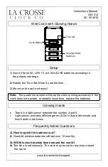 Preview for 1 page of La Crosse 403-312 Instruction Manual