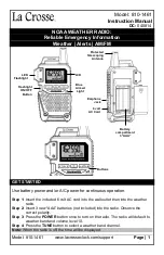 Preview for 1 page of La Crosse 810-1461 Instruction Manual