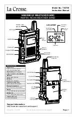 Preview for 1 page of La Crosse T83738 Instruction Manual