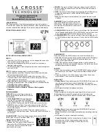 La Crosse W85923 Quick Setup Manual preview