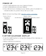 Preview for 2 page of La Crosse WS-9160Uv2 User Manual