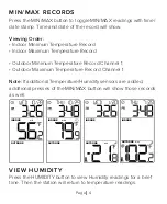 Preview for 4 page of La Crosse WS-9160Uv2 User Manual