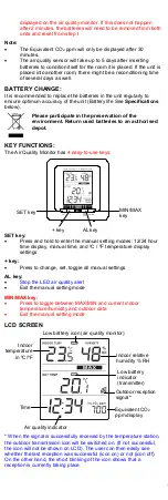 Предварительный просмотр 2 страницы La Crosse WS272 User Manual