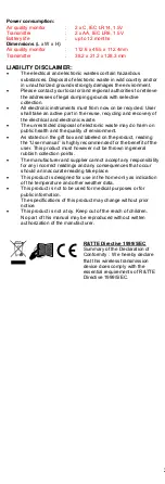 Предварительный просмотр 6 страницы La Crosse WS272 User Manual