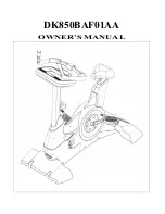 LA Fitness DK850BAF01AA Owner'S Manual предпросмотр