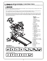 Предварительный просмотр 3 страницы LA Fitness LOHAS T2 Assembly Instructions Manual