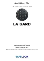 Предварительный просмотр 1 страницы La Gard AuditGard 66e User Operating Instructions