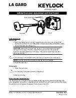 La Gard KEYLOCK 2270 Operating And Changing Instructions preview