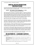 Preview for 5 page of La Marche A48 Instruction Manual