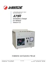 Preview for 1 page of La Marche A75R Installation And Operation Manual