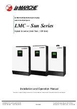 Preview for 1 page of La Marche LMC SUN Series Installation And Operation Manual