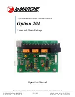 La Marche Option 204 Operation Manual preview