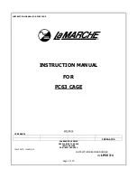 La Marche PC63 Series Instruction Manual preview