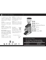 La Marzocco K-6 Instruction Manual preview