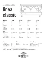 La Marzocco Linea Classic Installation Manuallines предпросмотр