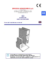 La Monferrina G2 User And Maintenance Manual предпросмотр