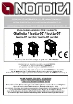 LA NORDICA Giulietta Instructions For Installation, Use And Maintenance Manual preview