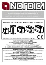 Предварительный просмотр 1 страницы LA NORDICA INSERTO CRYSTAL 100 Instructions For Installation, Use And Maintenance Manual