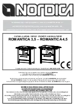 Предварительный просмотр 1 страницы LA NORDICA ROMANTICA 3,5 Instructions For Installation, Use And Maintenance Manual