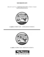 La Pavoni Domus Bar Operating Instructions Manual предпросмотр