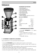 Предварительный просмотр 7 страницы La Pavoni TRITASASSI Operating Instructions Manual