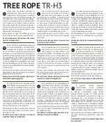 Preview for 2 page of La Siesta TREE ROPE TR-H3 Quick Start Manual