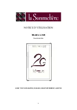 Preview for 1 page of La Sommeliere LS40 Instruction Manual