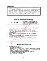 Предварительный просмотр 2 страницы La Sommeliere TR2V126 Instruction Manual