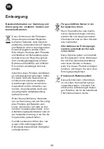 Preview for 56 page of La Sommeliere VIP 185 Instructions For Use Manual