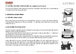 Preview for 9 page of La Spaziale ASTRO Manual For Use And Maintenance