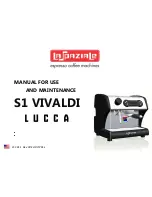 La Spaziale S1 VIVALDI LUCCA Manual For Use And Maintenance предпросмотр