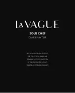 LA VAGUE SOUS CHEF 50348416 Instruction Manual preview