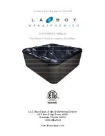 La-Z-Boy Spas Dream Owner'S Manual preview