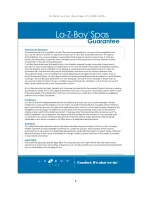 Preview for 8 page of La-Z-Boy Spas Dream Owner'S Manual