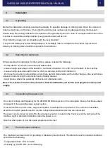 Preview for 7 page of Laarmann LM1000 User Manual