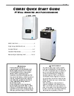 Laars FT Combi Series Quick Start Manual preview