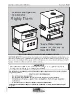 Preview for 1 page of Laars IW Installation And Operation Instructions Manual