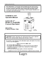 Laars Lite 2 LC Installation And Operation Manual preview
