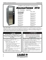 Laars MagnaTherm HTD Series Installation And Operation Instructions Manual preview