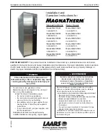 Laars MagnaTherm MGH1600 Installation And Operation Instructions For preview