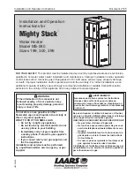 Laars Mighty Stack MS-080 Operating Instructions Manual preview