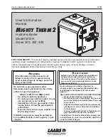 Preview for 1 page of Laars Mighty Therm 2 200 User'S Information Manual