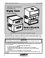 Laars Mighty Therm HH 1010 Installation And Operation Instructions Manual preview
